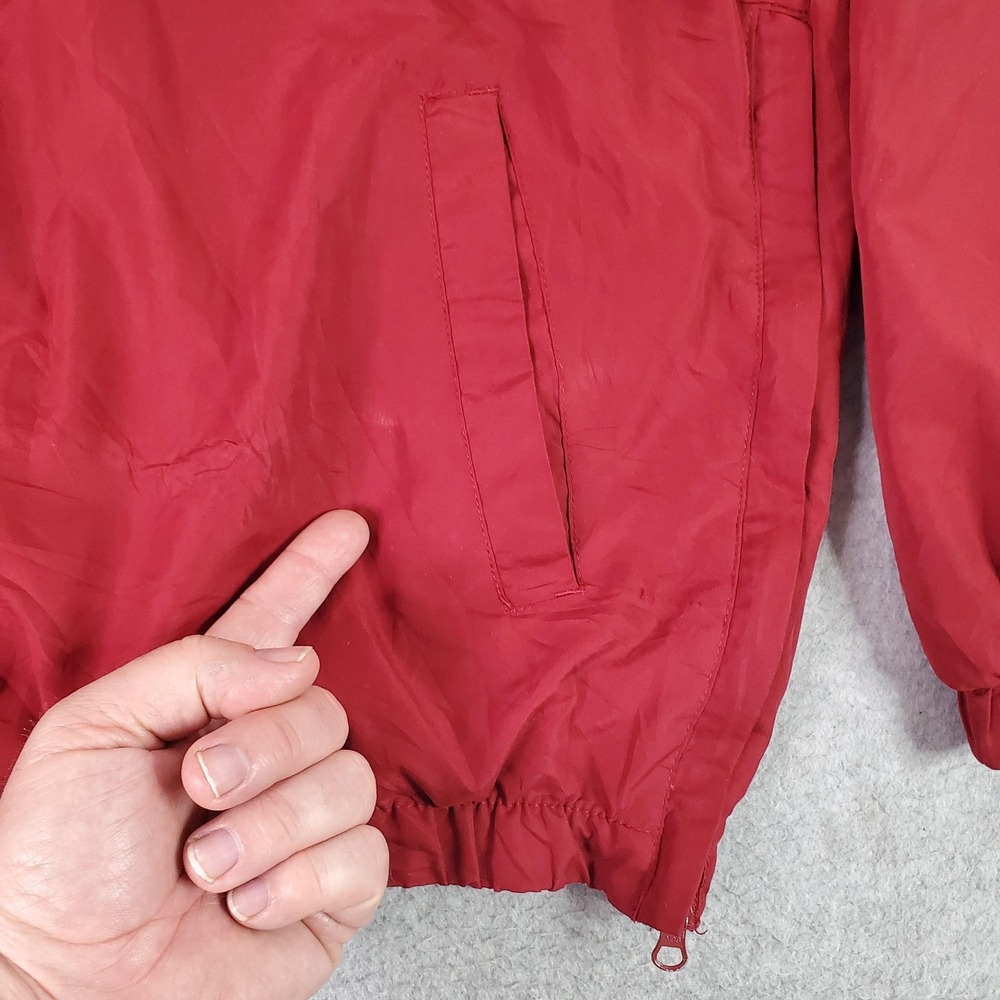 Vintage Arkansas Razorbacks Pullover Jacket Mens Med Red NCAA Football 58 Sports - Picture 3 of 16